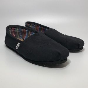 Toms Classic Women US 8.5 Black Loafer